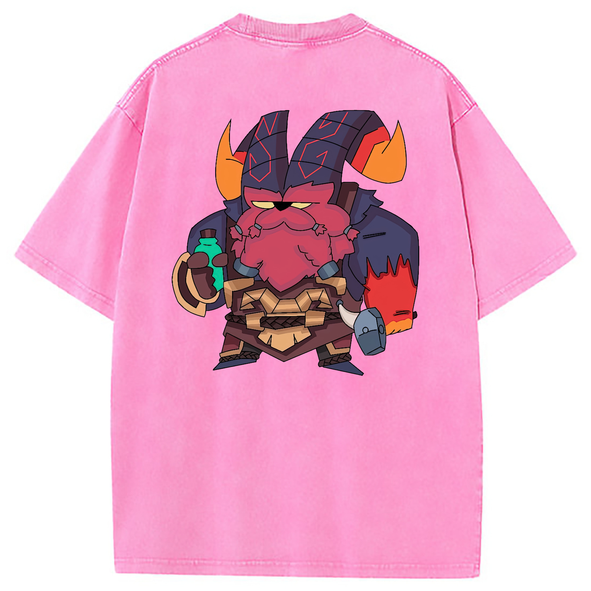 （画像用） リーグ・オブ・レジェンド League of Legends LOL 綿100% ヴィンテージ風 半袖Tシャツ（背面プリント）